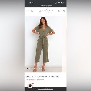 Maverick Jumpsuit in Olive